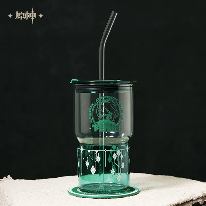 Genshin Impact Alhaitham Theme Impression Series Lidded Straw Cup Gift Set
