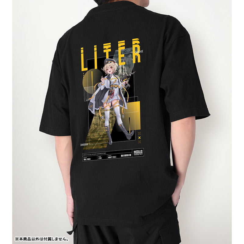 LOVECACAO Illustration Litter Tactical Fashion Ver. Unisex BIG Silhouette T-shirt