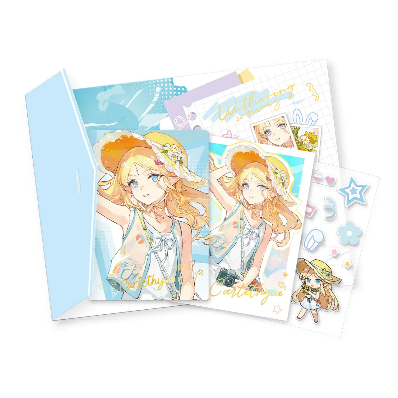 Somnoire Echoes Series Mini Polaroid Set (Rover, Cartethyia, Lupa) Wuthering Waves Cartethyia ACG Go Anime www.acg-go.com Art Decor, Cartethyia, Lupa, Rover, Wuthering Waves