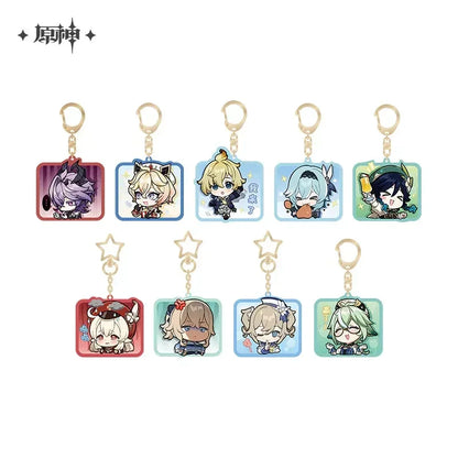 Genshin Impact Mondstadt Chibi Emojis Series Keychain Klee ACG Go Anime www.acg-go.com Barbara, Durin, Eula, Jean, Klee, Mika, Mondstadt, Pendant & Keychain, Sucrose, Venti