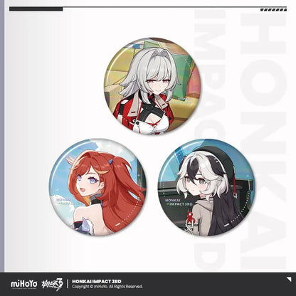 Stigmata Series Tinplate Badge Set Vol.2 Honkai Impact 3rd Perfect Morning ACG Go Anime www.acg-go.com Badge, Honkai Impact 3rd