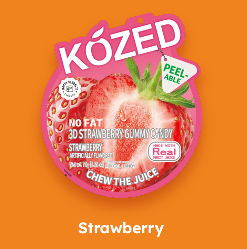Kózed Peelable Gummy Candy (8 Flavors)