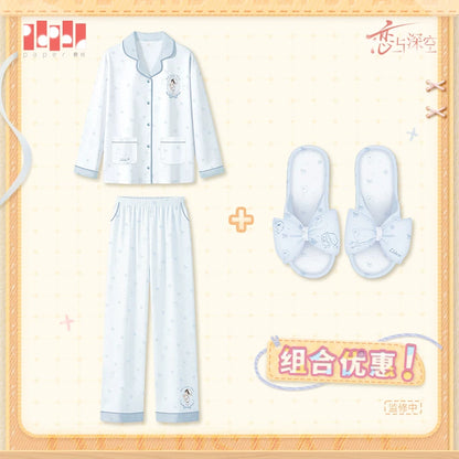 Love and Deepspace Sweet Dream Woven Series Pajama & Slippers Set