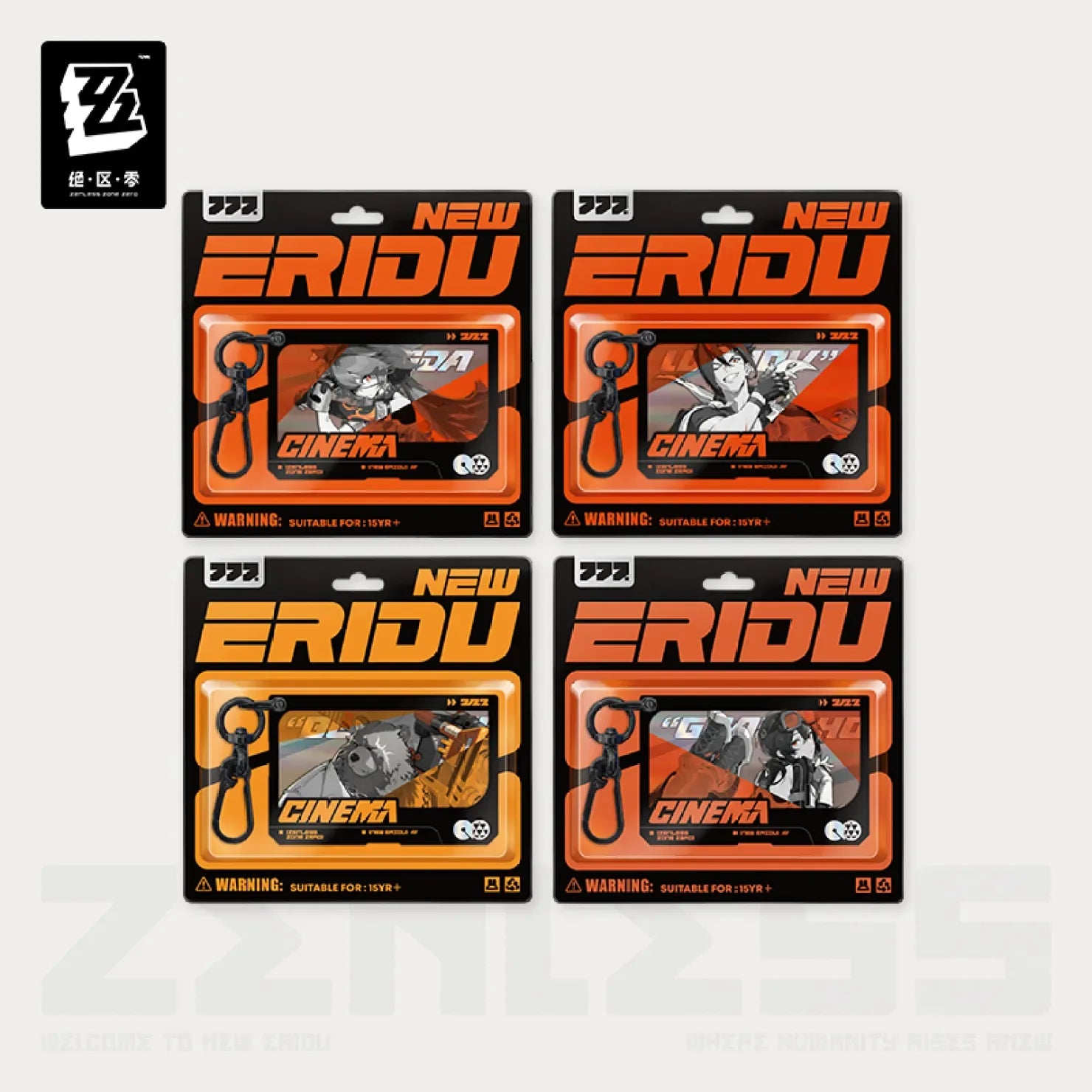 Cinema Series Duo Acrylic Pendant Belobog Heavy Industries Zenless Zone Zero Ben Bigger ACG Go Anime www.acg-go.com Anton Ivanov, Ben Bigger, Grace Howard, Koleda Belobog, Pendant & Keychain