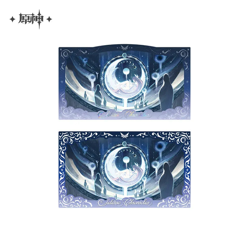 Genshin Impact Selenic Chronicles Series Badge & Commemorative Card Set