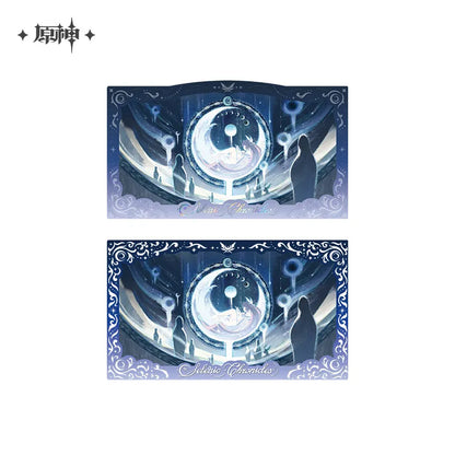 Genshin Impact Selenic Chronicles Series Badge & Commemorative Card Set