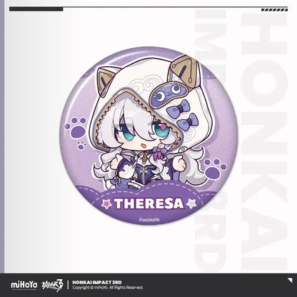 Dreamy Leisure Travel Series Tinplate Badge Honkai Impact 3rd Theresa ACG Go Anime www.acg-go.com Badge, Honkai Impact 3rd, Songque, Theresa