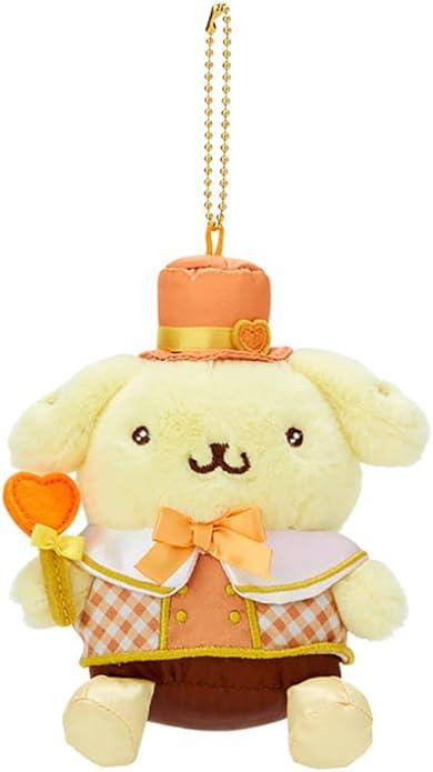 Love Magic Plaid Costume Plush Pendant Sanrio Characters Pompom Purin ACG Go Anime www.acg-go.com Badtz-Maru, Cinnamoroll, Cogimyun, Corocorokuririn, Gudetama, Hanamaruobake, Hangyodon, Hello Kitty, Keroppi, KIRIMIchan., Kuromi, Little Twin Stars, My Melody, My Sweet Piano, Pekkle, Pendant & Keychain, Plush, Pochacco, Pompom Purin, Sanrio, Tuxedo Sam, U*SA*HA*NA, Wish Me Mell