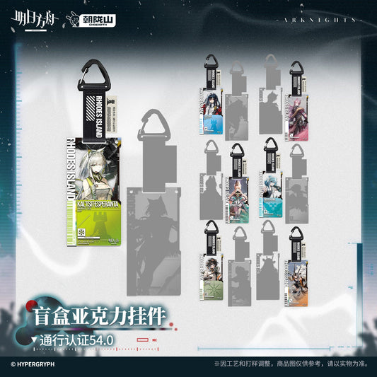 Arknights Strange Nightmare Series Authorization Pass 54.0 Acrylic Keychain Mystery Box
