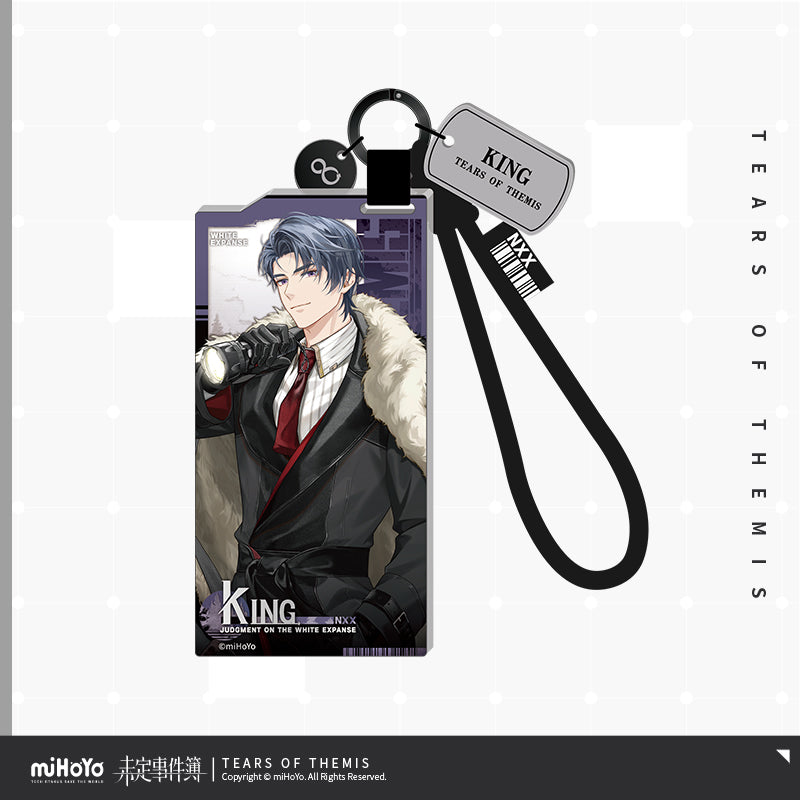 Judgment On The White Expanse Series Authorization Pass Acrylic Keychain