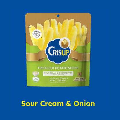 Fresh Cut Potato Sticks Bag Big Package (6 Flavors) Crisup Sour Cream & Onion (34g x 2) ACG Go Anime www.acg-go.com Food & Drink