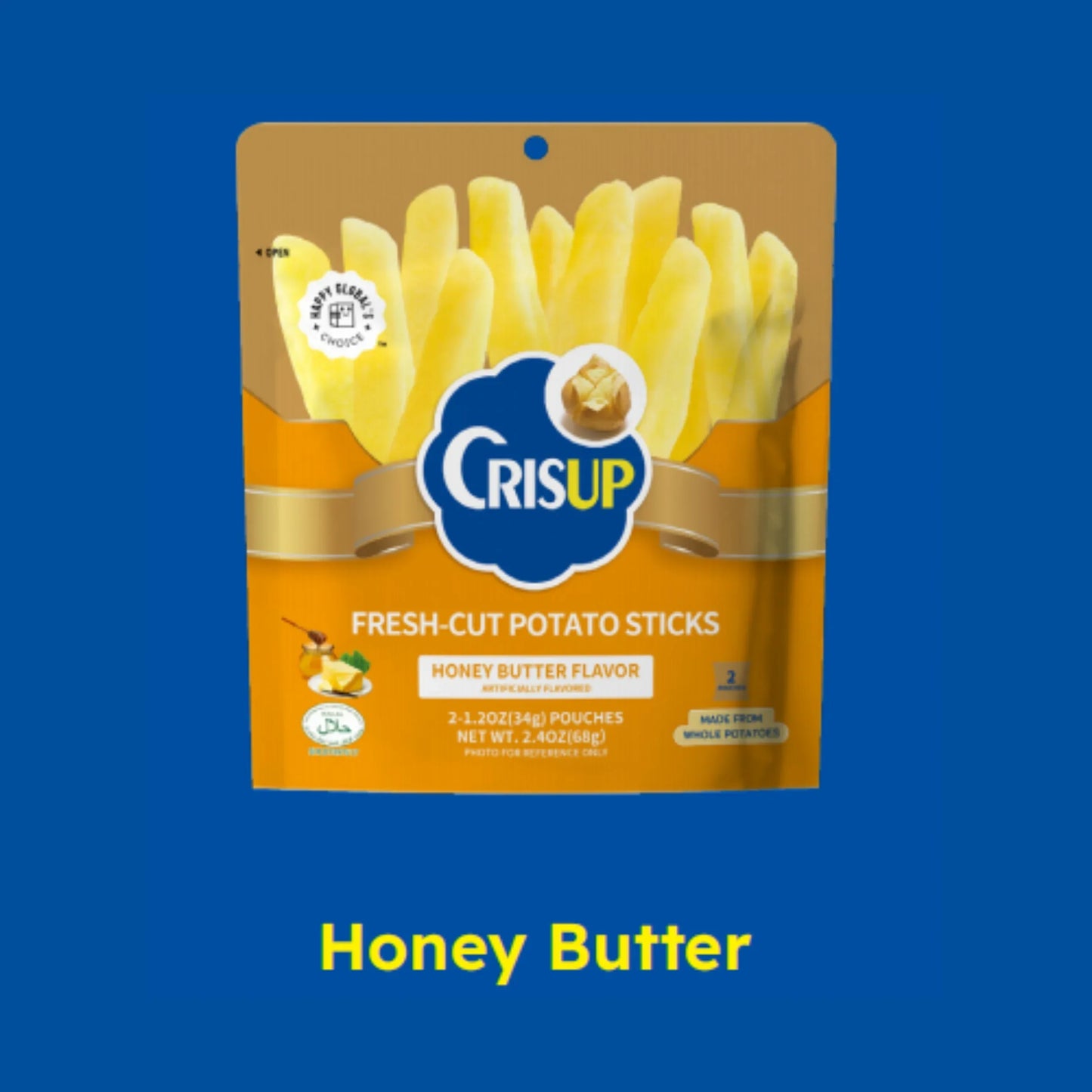 Fresh Cut Potato Sticks Bag Small Package (6 Flavors) Crisup Honey Butter (34g) ACG Go Anime www.acg-go.com Food & Drink