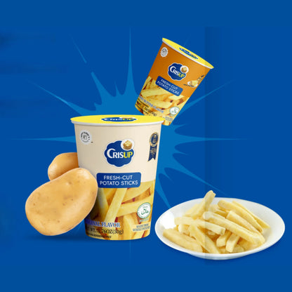 Fresh Cut Potato Sticks Cups (6 Flavors) Crisup Sour Cream & Onion ACG Go Anime www.acg-go.com Food & Drink