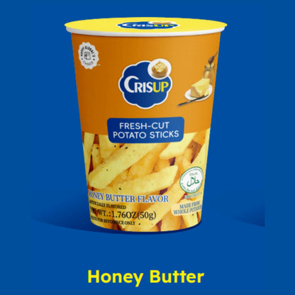 Fresh Cut Potato Sticks Cups (6 Flavors) Crisup Honey Butter ACG Go Anime www.acg-go.com Food & Drink