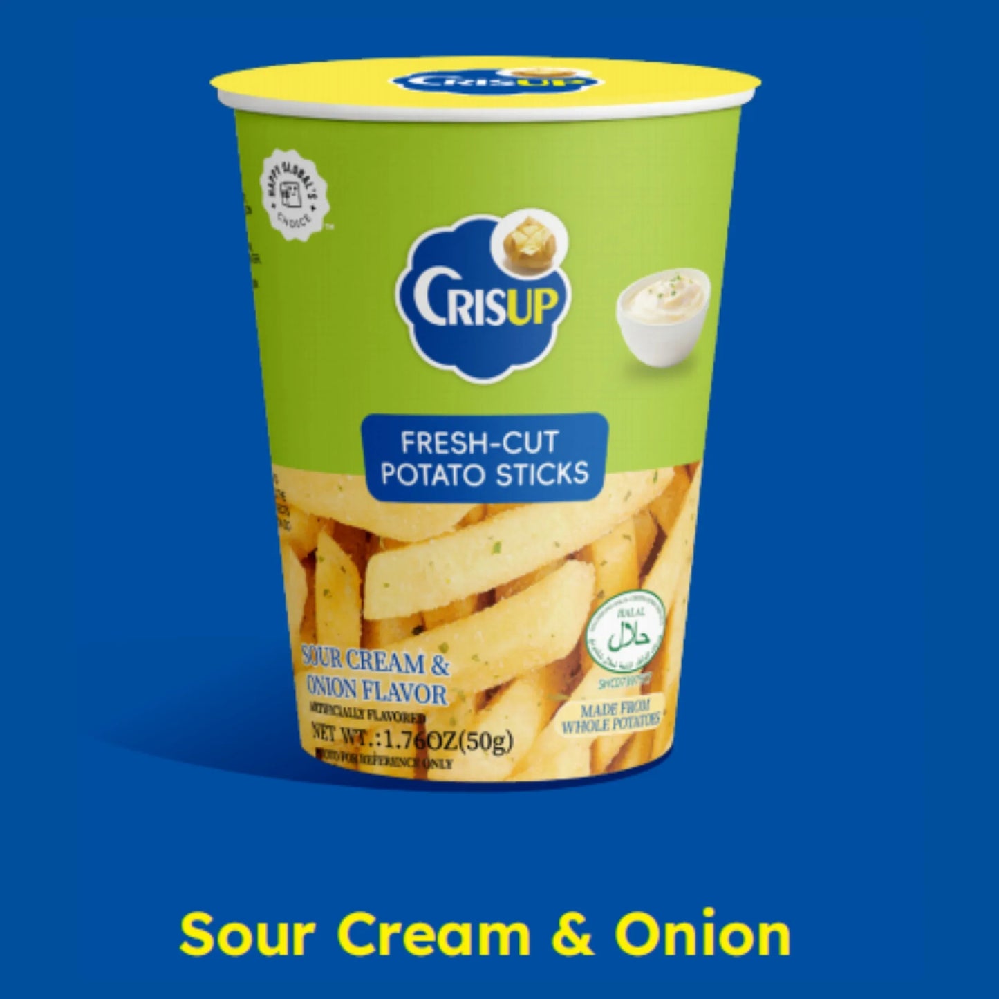 Fresh Cut Potato Sticks Cups (6 Flavors) Crisup Sour Cream & Onion ACG Go Anime www.acg-go.com Food & Drink