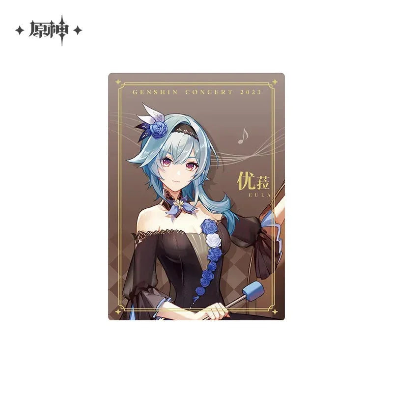 Concert 2023 Series Character Commemorative Card Genshin Impact Eula ACG Go Anime