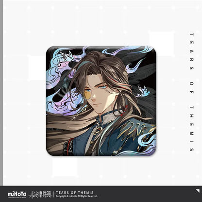 Omni Spirits Bureau: Dark Fates Series The Radiant Light Imitation Mother Of Pearl Badge Tears of Themis Artem Wing ACG Go Anime