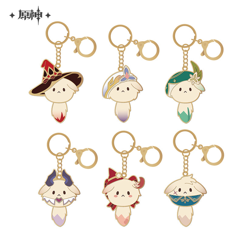 Genshin Impact Tea Party Companion Dodoco Metal Keychain