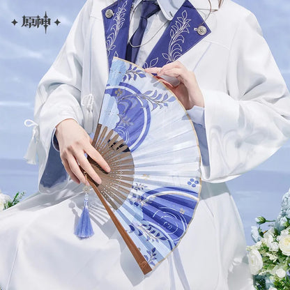 Kamisato Ayato Theme Impression Series Gold-printed Silk Folding Fan