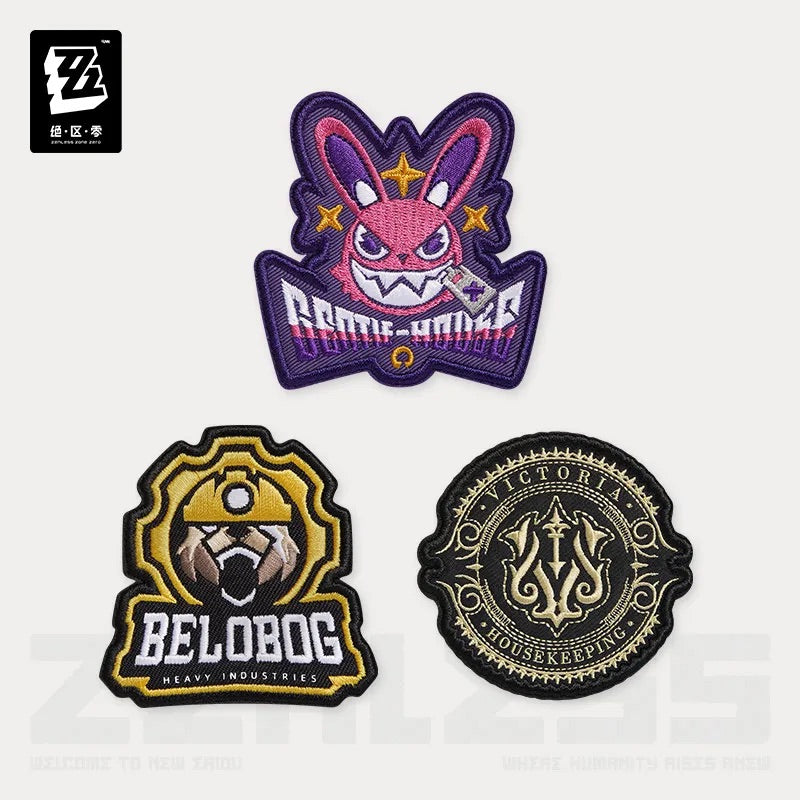 Zenless Zone Zero Random Patch Set 1 - Cunning Hares, Belobog, Victoria Housekeeping (Not For Sale)