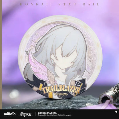 Honkai: Star Rail Trailblazer Write Series Tinplate Badge Trailblazer Caelus (Male) ACG Go Anime www.acg-go.com Badge, Caelus, Honkai: Star Rail, Stelle, Trailblazer
