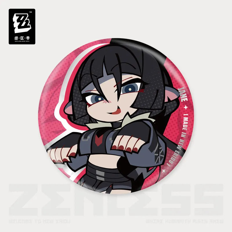 New Eridu Series Unknown Chibi Tinplate Badge