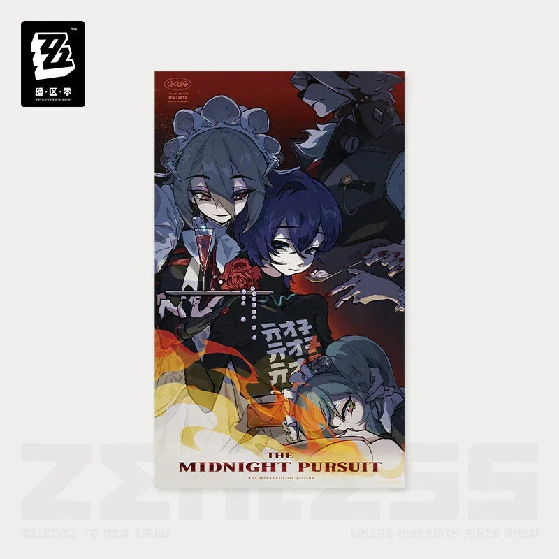 Zenless Zone Zero Random Play Video Tape Series Collectible Posters Vol.3 The Midnight Pursuit 1 ACG Go Anime www.acg-go.com Art Decor, Zenless Zone Zero