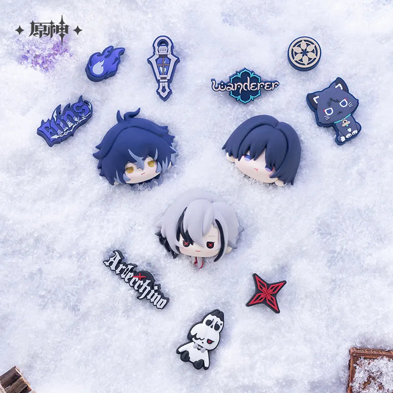 Genshin Impact Aurora Party Series DIY Soft Rubber Decoration Set