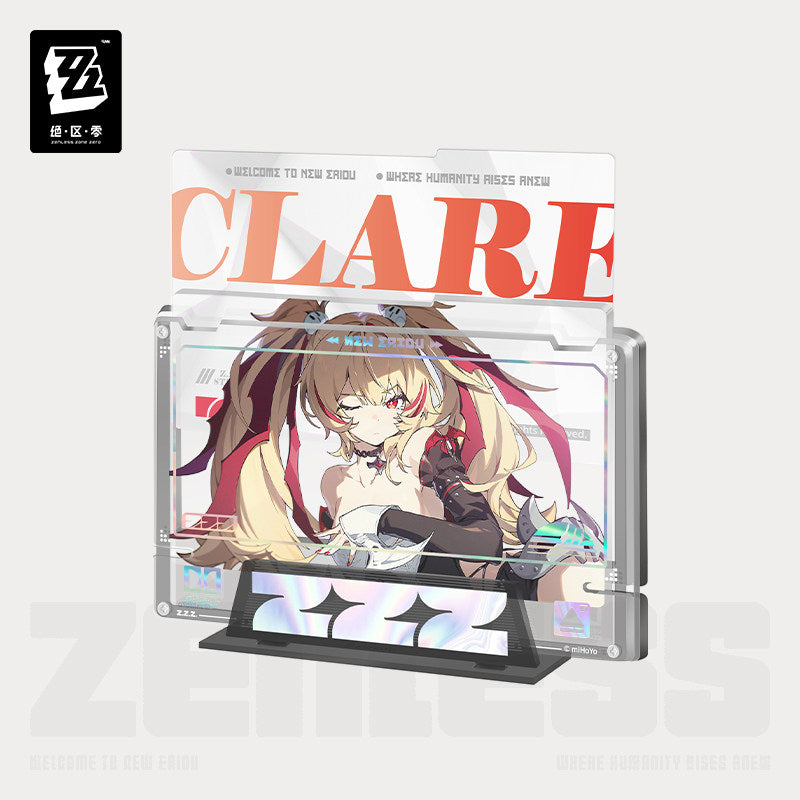 Zenless Zone Zero Mindscape Cinema Series Flint Workshop Compliance Authority Framed Acrylic Insert Set
