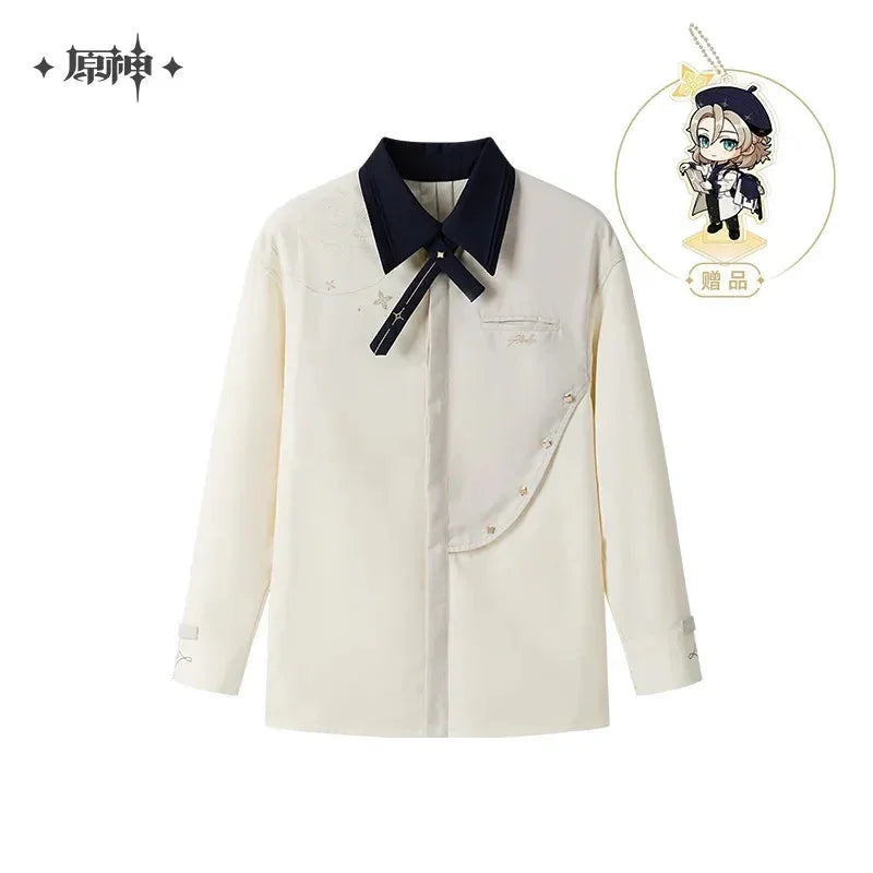 Albedo Theme Impression Series Casual Shirt Genshin Impact Off-white / L ACG Go Anime www.acg-go.com Albedo, Apparel, Shirt