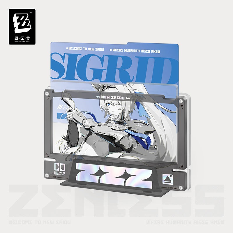 Zenless Zone Zero Mindscape Cinema Series Airspace Patrol Department (A.P.D.) Compliance Authority Framed Acrylic Insert Set