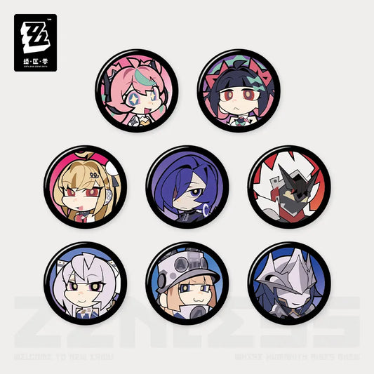 Zenless Zone Zero Affinity Excellent Series Agent Avatar Mini Badge Mystery Box Vol.7