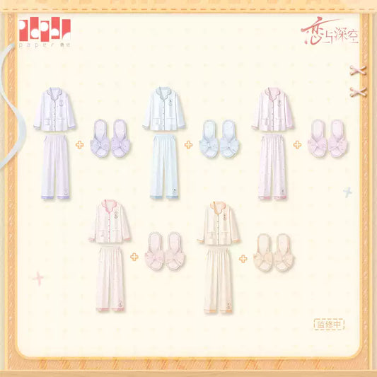 Love and Deepspace Sweet Dream Woven Series Pajama & Slippers Set