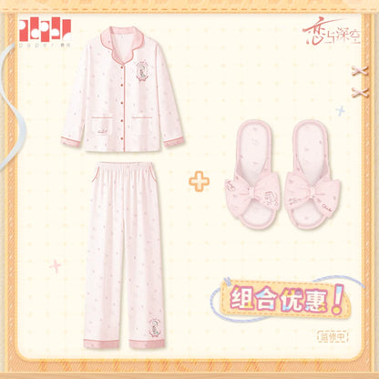 Love and Deepspace Sweet Dream Woven Series Pajama & Slippers Set