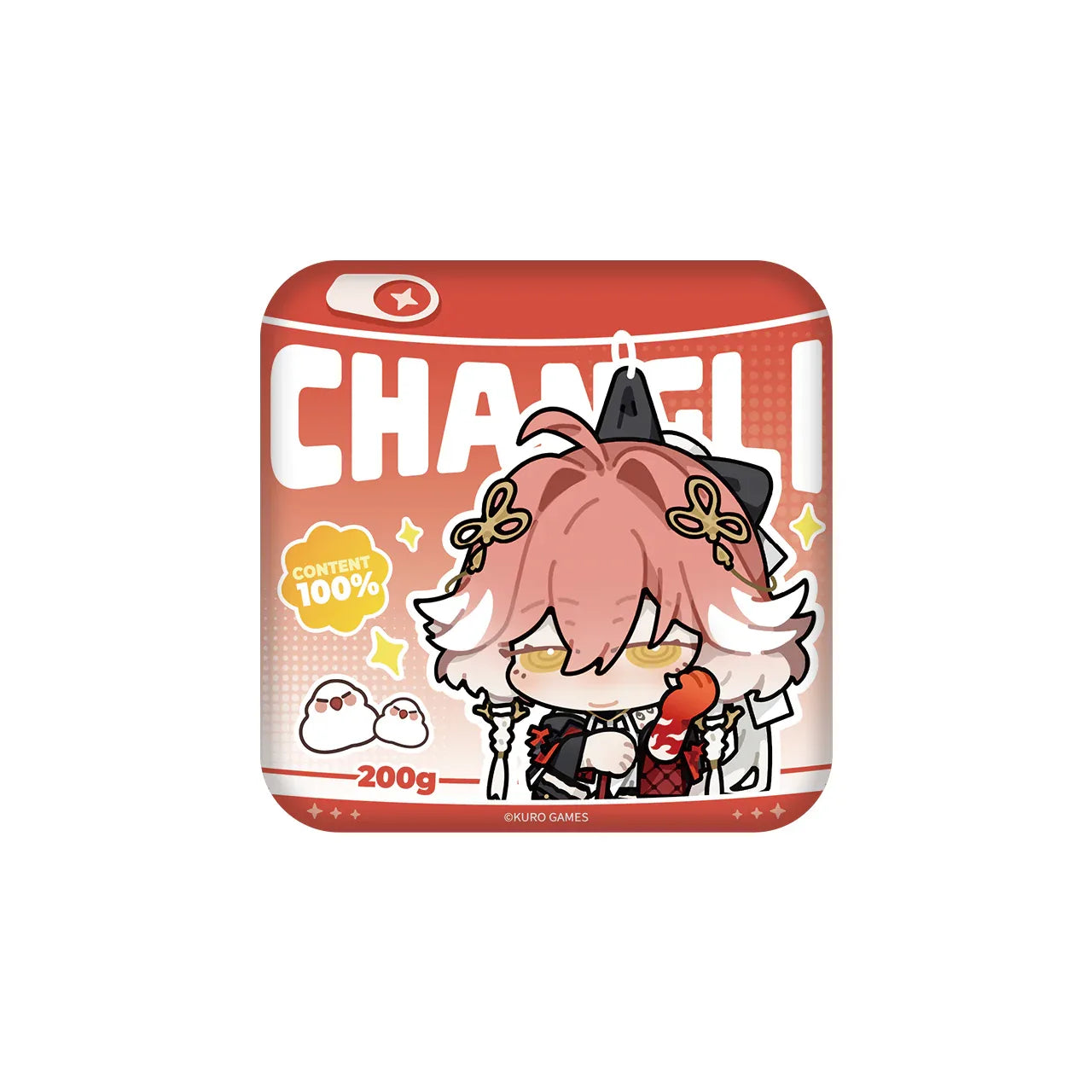 Leisure Daily Theme Square Badge Wuthering Waves Changli ACG Go Anime www.acg-go.com Badge, Changli, Female Rover, Jinhsi, Male Rover, Wuthering Waves, Xiangli Yao