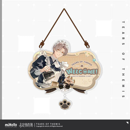 Tears of Themis Love at Azukisan's Café Series Acrylic Decorative Door Hanger Vyn Richter ACG Go Anime www.acg-go.com Art Decor, Artem Wing, Luke Pearce, Marius von Hagen, Tears of Themis, Vyn Richter