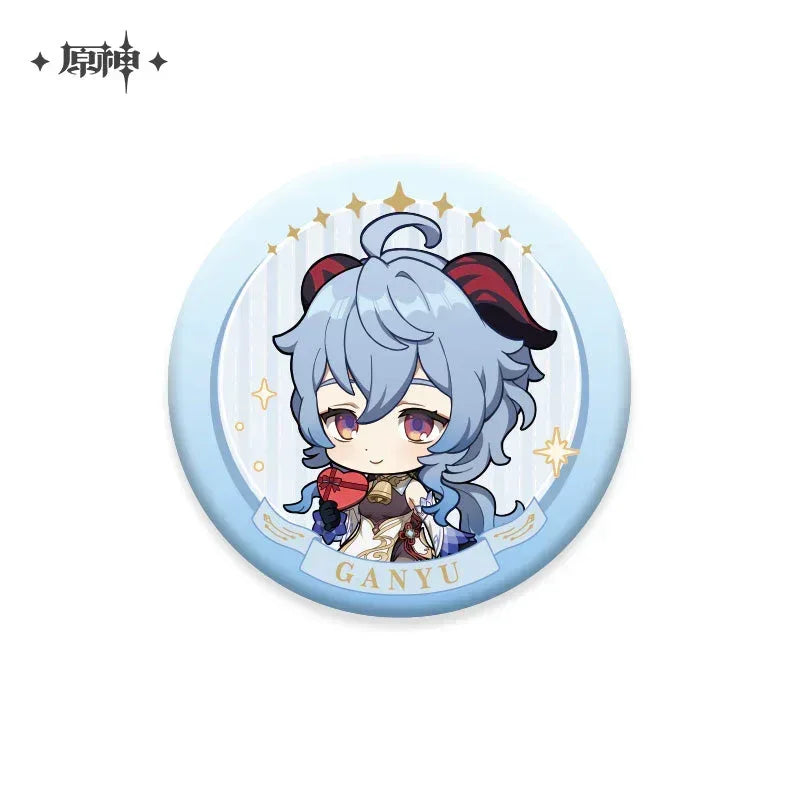 Genshin Impact Ultimate Gift Series Badge Ganyu ACG Go Anime www.acg-go.com Badge, Barbara, Ganyu, Tartaglia, Zhongli