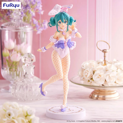 Hatsune Miku Bicute Bunnies PVC Statue White Rabbit Purple Color Ver.