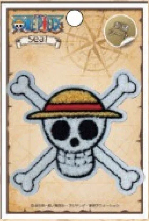 Embroidered Skull Badge One Piece Luffy ACG Go Anime www.acg-go.com Badge, Monkey D. Luffy