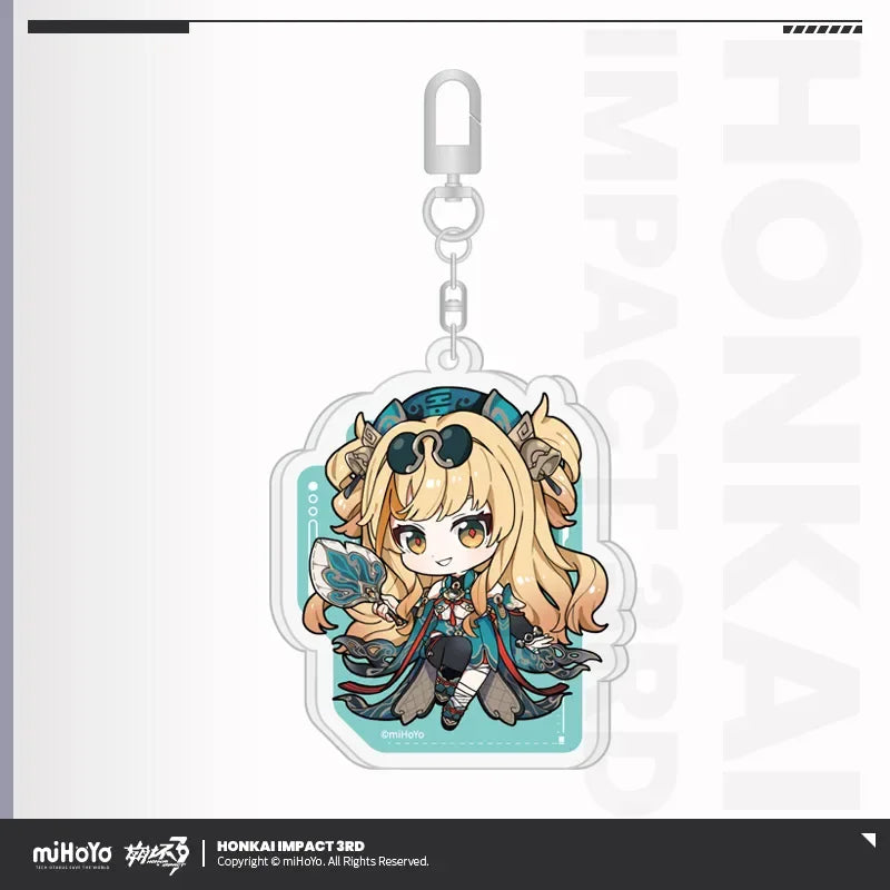 Chibi Series Acrylic Keychain Honkai Impact 3rd Songque Leaf's Visions Ver. ACG Go Anime www.acg-go.com Coralie, Dream Seeker, Helia, Honkai Impact 3rd, Lantern, Pendant & Keychain, Senadina, Songque, Thelema