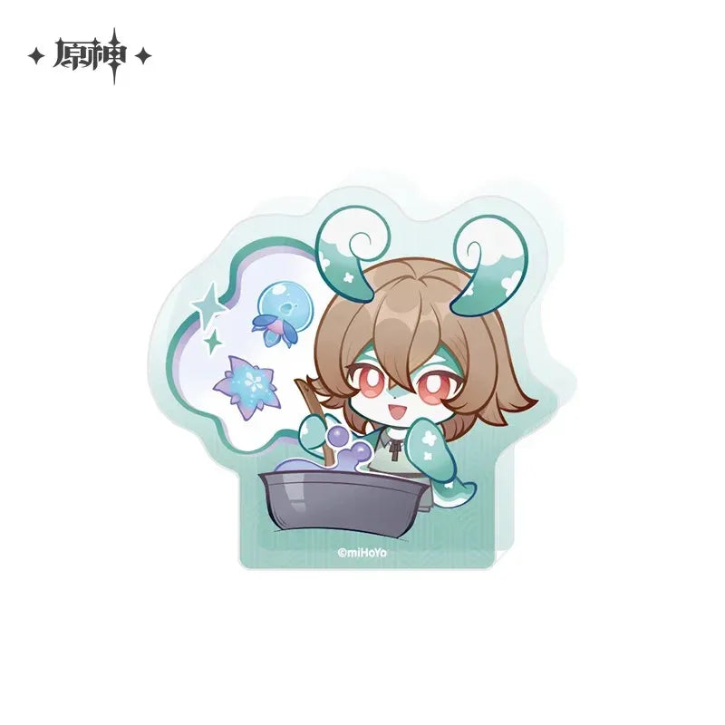 Offline Store Theme Series Melusine Chibi Thick Acrylic Ornaments Genshin Impact Verenata ACG Go Anime www.acg-go.com Ahes, Art Decor, Cosanzeana, Iara, Puca, Serene, Sluasi, Verenata