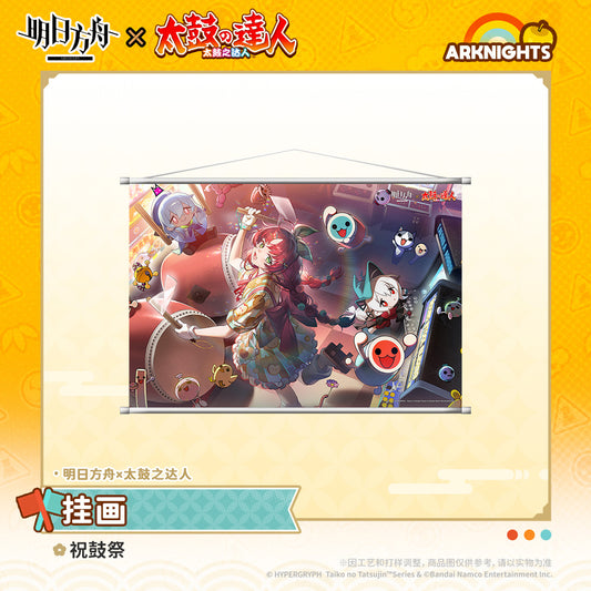 Arknights x Taiko no Tatsujin Celebrating Drum Festival Ver. Hanging Painting