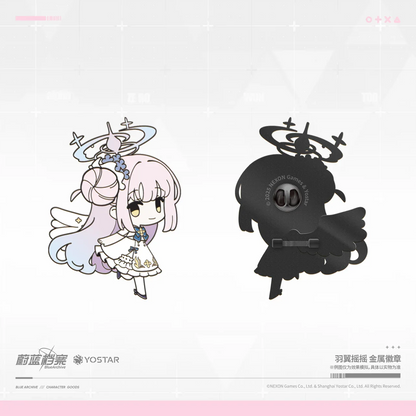 Blue Archive Fluttering Wings Series Metal Badge Misono Mika ACG Go Anime www.acg-go.com Badge, Blue Archive, Misono Mika, Nakamasa Ichika, Shirasu Azusa, Sorasaki Hina