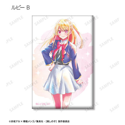 Oshi no Ko Ani-Art aqua Lable Square Can Badge