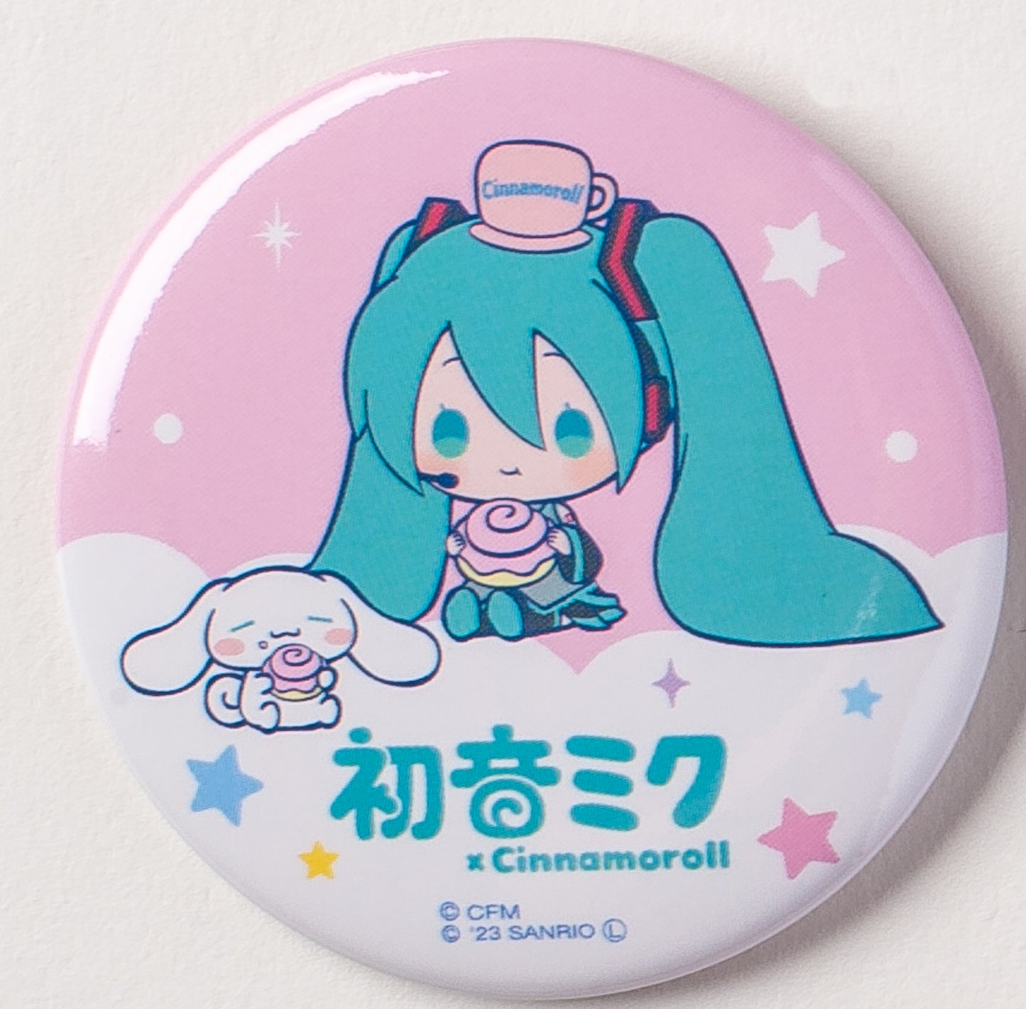 HATSUNE MIKU X Cinnamoroll Badge