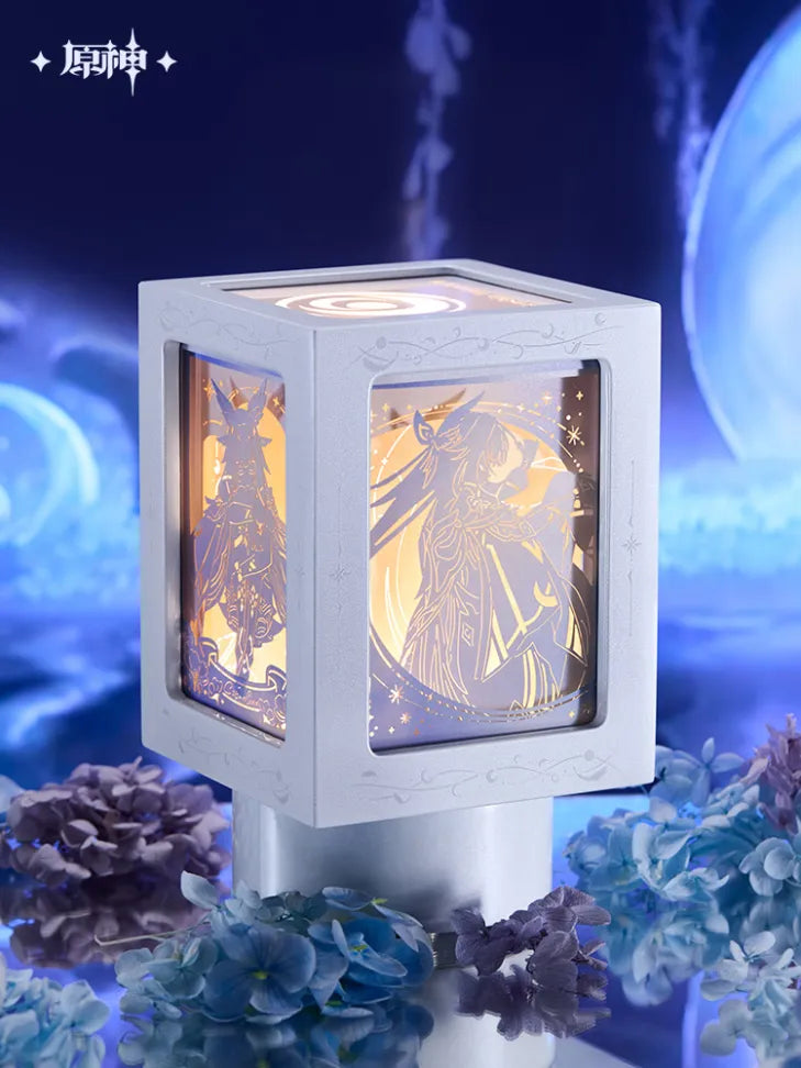 Genshin Impact Selenic Chronicles Series Rotating Paper Sculpture Night Light Music Gift Box