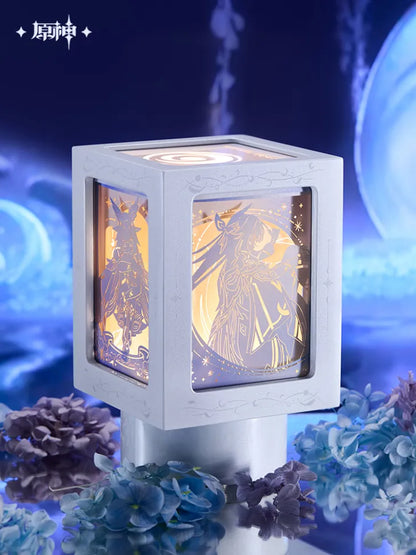Genshin Impact Selenic Chronicles Series Rotating Paper Sculpture Night Light Music Gift Box