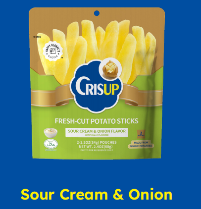 Crisup Fresh Cut Potato Sticks Bag Big Package (6 Flavors)