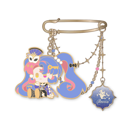 Resonator Theme Metal Brooch