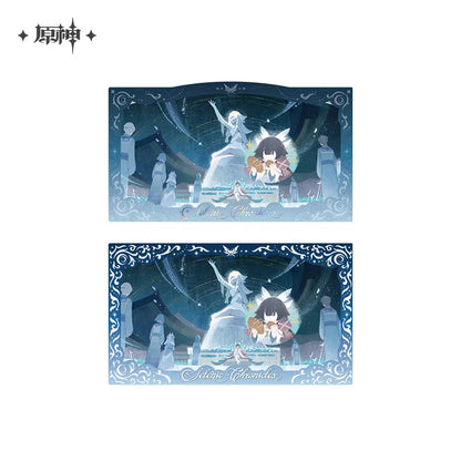 Genshin Impact Selenic Chronicles Series Badge & Commemorative Card Set